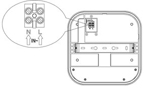 Top Light - BARI kültéri LED fali lámpa érzékelővel LED/20W/230V IP65