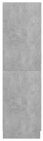 betonszürke szerelt fa ruhásszekrény 82,5 x 51,5 x 180 cm