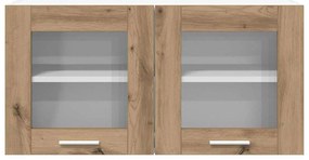 Függő szekrény Riga Artisan tölgy és fehér 80 x 31 x 40 cm
