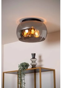 Lucide 45101/40/65 - Mennyezeti lámpa OLIVIA 3xE27/40W/230V átm. 40 cm fekete