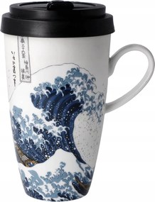 Elviteles bögre 500 ml- K.Hokusai-Nagy hullám Goebel