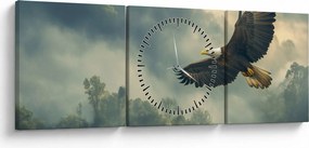 Kép - Repülő sas (órával) (90x30 cm)