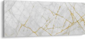 Kép - fehér-arany márvány (120x50 cm)