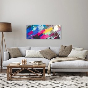 Kép - Színes ecsetvonások (120x50 cm)