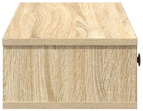 Falipolc fiókokkal sonoma tölgy 60x25x15 cm műszaki fa