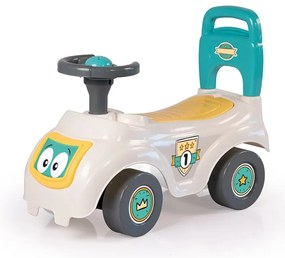 Dolu autó háttámlával futóbicikli, fehér