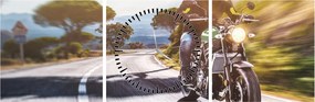Kép - Motoros (órával) (90x30 cm)