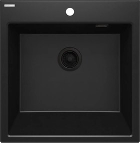 Deante Eridan gránit mosogató 61x60 cm fekete ZQE_N10K