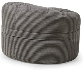 Sötétszürke kordbársony gyerek babzsákfotel Roll 80 – SLOWDOWN