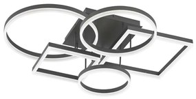 Wofi 11981 - LED Dimmelhető felületre szerelhető csillár VAASA LED/80W/230V