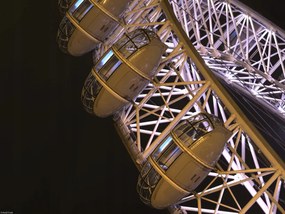 Poszter 40x30cm London Eye éjszaka 2, Assaf Frank