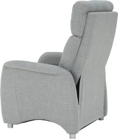 Állítható fotel, szürke szövet, FOREST