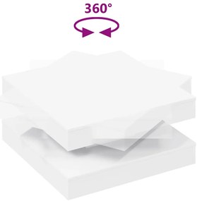 fehér dohányzóasztal 360 fokban forgatható 70x70x34,5 cm