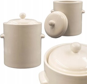 Légmentesen Záródó Fazék Fedővel 10L Krémszínű Konyhai