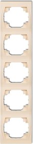 Karlik Logo bézs 5-szörös függőleges keret 1LRV-5