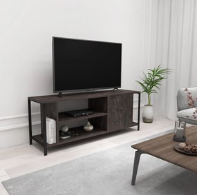 TV asztal/szekrény Brody (sötétbarna + fekete). 1072858