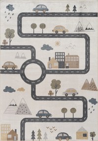 Bohem szőnyeg, krém-szürke, 80×150 cm – TR614CCL7472