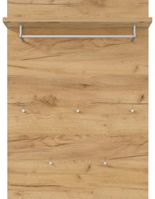 Natúr színű fogas panel tölgyfa dekorral Aledo – Germania
