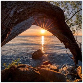 Poszterek 100x100 Sziklák Derzs Tenger