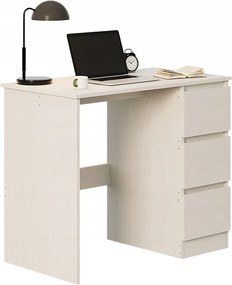 Számítógép Asztal Ifjúsági Fehér Modern Loft Fiókokkal