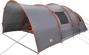 vidaXL Alagúttábor 8 fő részére Szürke és narancs 710 x 460 x 245 cm