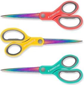 Olló, általános, 21 cm, STAEDTLER Norix&amp;reg; 965, vegyes színek (TS96521XBK)