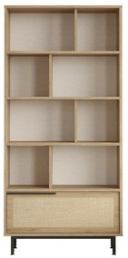 One Walnut and Oak könyvespolc