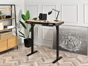 PC asztal Osto 120 (fekete tölgy + fekete). Akció -15%. 1109815