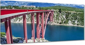 Vászonkép 60x30 Horvátország Maslenica híd