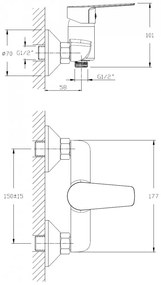 SOTBE GAULA zuhanycsaptelep + ZUHANYfej