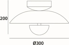 Cosmolight modern LED mennyezeti lámpa sydney fehér ezüst cosc01048wh ag