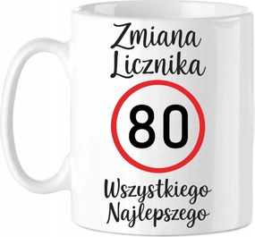 Bögre 80. Születésnapra Vicces Ajándék 80 éves jubileum Mérőóra csere