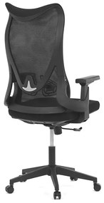 Fekete Hálós Irodai Szék, Hinta Mechanikával. KA-S248 BK