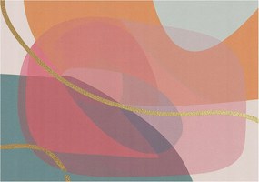 Flizelin Dekoratív fotótapéta Hálószobába Színes formák 208x146