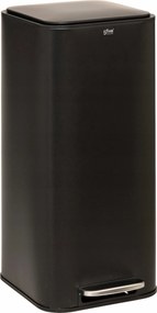 Fém Szemeteskosár Fekete Pedállal Soft Close Delta 30 L 35,5X29X63