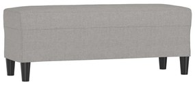 világosszürke szövet pad 100 x 35 x 41 cm