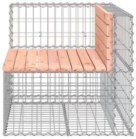 tömör duglászfenyő gabion kerti pad 92 x 71 x 65,5 cm