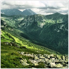 Poszterek 30x30 Tátra Lengyel hegyek Kilátás