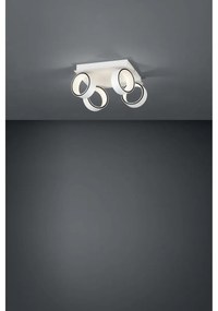 Eglo 39587 Albariza fali/mennyezeti lámpa, 4 db lámpafejjel, forgatható, fehér, 2320 lm, 3000K melegfehér, beépített LED, 4x4,6W, IP20