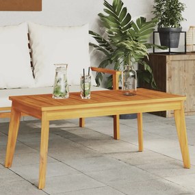 tömör akácfa kerti étkezőasztal 100 x 55 x 45 cm