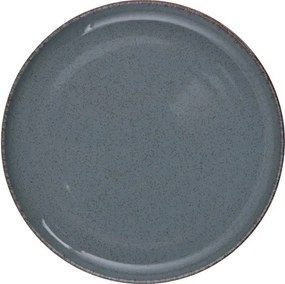 Tányérkészlet porcelán, kék, 18 darabos