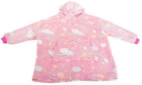 Gyerek pulóver - sötétben világító - rózsaszín