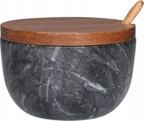 Fűszertartó Konyhai Tál Bors Só Ø 10 cm Márvány