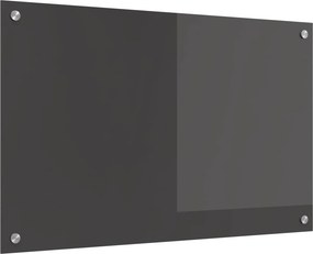 vidaXL Konyhai splashback Sötétszürke 80 x 50 cm edzett üveg