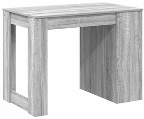 íróasztal fiókkal és polccal szürke sonoma 102x62x77,5 cm