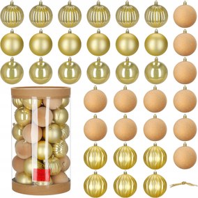 KarĂĄcsonyfadĂsz 36db Arany VelĂșr KarĂĄcsonyfa Törhetetlen KarĂĄcsonyi DĂszek