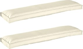 vidaXL Raklap párna készlet 2 pcs Krém 150 x 40 x 8 cm Oxford Szövet