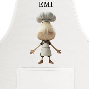 EMI Garlico konyhai kötény, Fehér