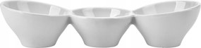 Hármas mártogatós tál fehér Mpl