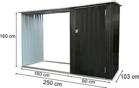 Fargo kerti tároló 249x160x103 cm